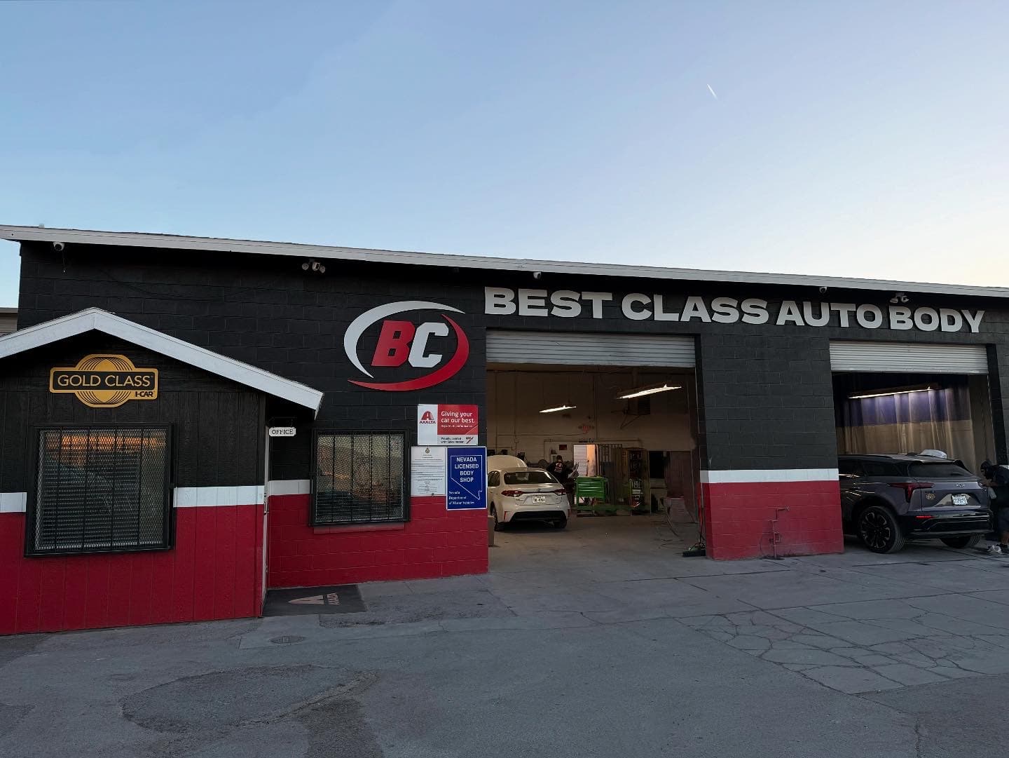 Best Class Auto Body shop exterior in Las Vegas
