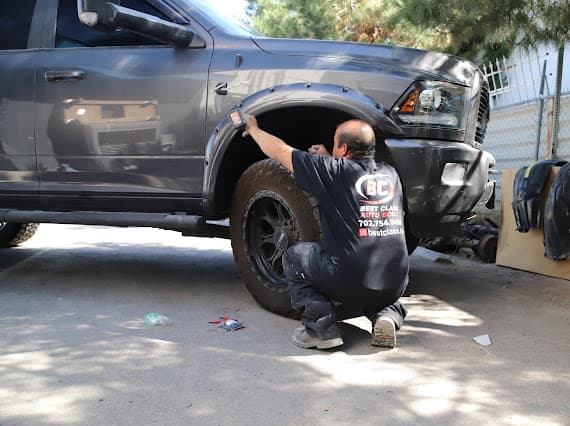 Ram truck collision repair at Best Class Auto Body Las Vegas