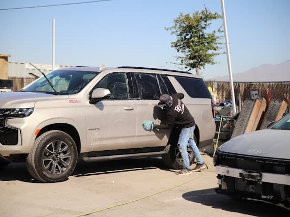 SUV collision repair at Best Class Auto Body Las Vegas